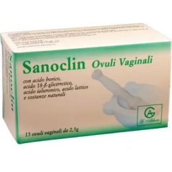Sanoclin - Vaginal Ovules for bacterial infections 15 Ovules
