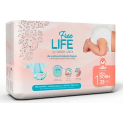 By Babies Cash - 28 Diapers Size 1 from 2 to 4 kg