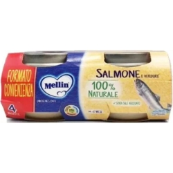 homogenized with salmon and vegetables- 4 x 80 g