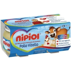 Chicken Veal and cereal baby food 4x80 gr