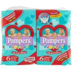 Baby Dry Extra Large - 32 mutandini size 6 (15+ kg)