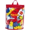 Abrick - 50 colored bricks in a crescent bag