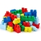 Abrick - 50 colored bricks in a crescent bag