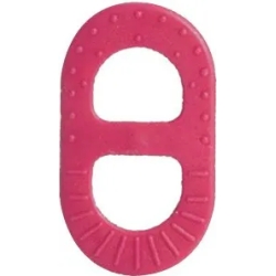 Rubber teething massage fuchsia