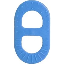 Rubber teething massage Light blue