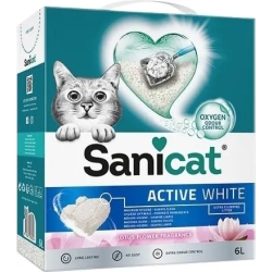 active white lotus flower -  cat litter 6 lt