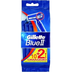 Blue II - 12 disposable dual blades razors