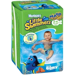Little swimmers - swim pants size 3-4( 7-15kg)  12 diapers