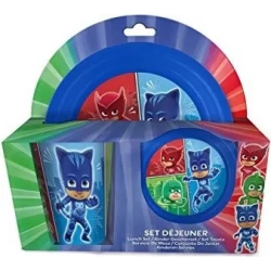 Pj Masks - Meal set 2 plates + 1 glass