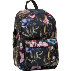 Carlson Fantasy - school backpack color Wildflowers Black