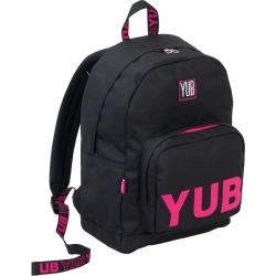 Urban Fluo - school backpack color Black and fuchsia