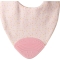 Gummy bib - pink polka bib with teether