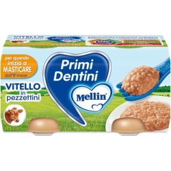 Primi dentini - Veal In Bits baby food 2x80 Gr
