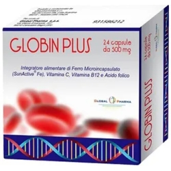 Globin Plus - Vitamins and Minerals Supplement 24 Capsules