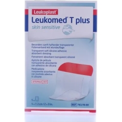 Leukomed T Plus Sensitive Skin - 5 dressings 5x7,2 cm