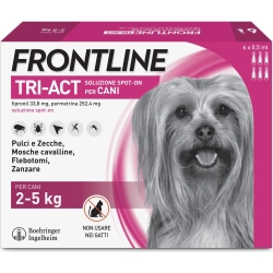 Triact - Protection for dogs from fleas and ticks 6 pipettes of 0,5 ml
