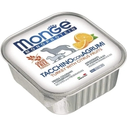 Turkey With Citrus Fruit - Moist dog Food 150 gr