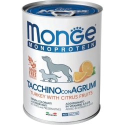 Turkey With Citrus Fruit - Moist dog Food 1 can Of 400 g