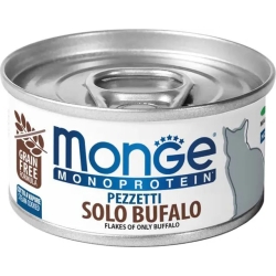 Flakes Only Buffalo - Moist cat Food 80 gr
