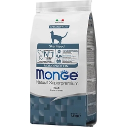 Sterilised Monoprotein - Cat Food with Trout 1,5 Kg