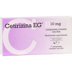 Cetirizine Eg - Antihistamine Medicament 7 coated tablets 10 mg