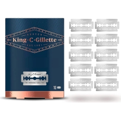 King C. Gillette - 10 Blades for Safety Razor Replacement