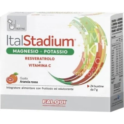 Italstadium - magnesium, potassium and vitamin C supplement 24 sticks