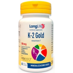 Longlife K-2 Gold - Bone and Joint Health Supplement 60 pearls