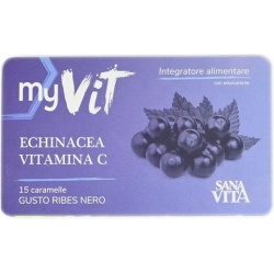 Sanavita MyVit Echinacea Vitamin C 15 Blackcurrant taste candies