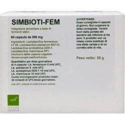 Simbioti Fem - Probiotics Supplement 60 capsules