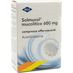 Solmucol Mucolitico 600 mg - 30 effervescent tablets for mucus
