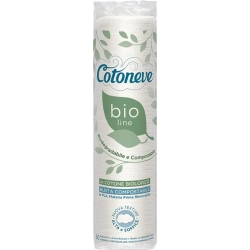 Bio Line - 60 round make-up remover pads in organic cotton