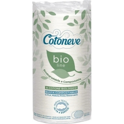 Bio Line -  50 maxi oval make-up remover pads in organic cotton