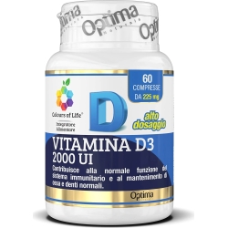 Vitamina D3 2000 Ui - bone health supplement 60 tablets