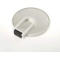 SC152V-3 - White Double sided mirror with Folding Handle