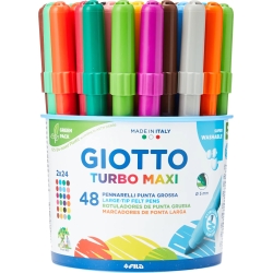 Turbo Maxi - 48 large-tip felt pens
