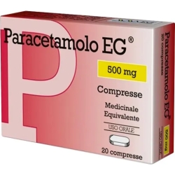 Paracetamolo Eg 500 mg - 20 tablets for pain and fever