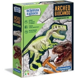 Archeogiocando T-Rex - Bright science game in the dark