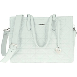 Pastello - Borsa fasciatoio con maniglie - Azzurro
