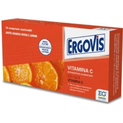 Ergovis Vitamina C 500Mg - 30 chewable tablets blood orange and lemon flavor