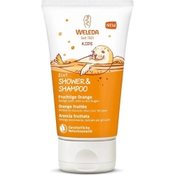 Kids 2in1 Shower & Shampoo for children with Orange Fruity 150 ml