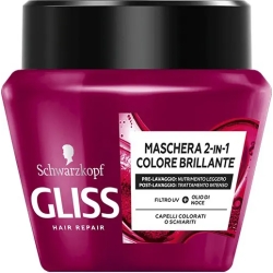 Gliss Brilliant Color - 2 in 1 Color Protection Mask 300 ml