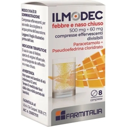Ilmodec Febbre E Naso Chiuso 500 mg + 60 mg - 8 compresse effervescenti divisibili