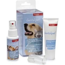 DentalPet oral hygiene kit cat and dog - toothpaste + spray