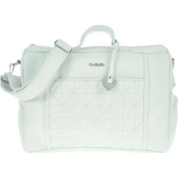 quilted light blue walking bag