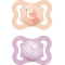 Air - rubber soothers 2-6 months in assorted colors