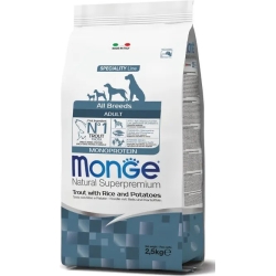 Adult all breed trout and rice - dry food for dogs 2,5 kg