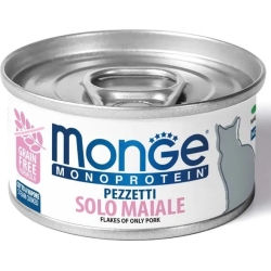 Flakes of only pork - wet cat food 80 gr