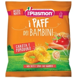carrot and tomato paff - snack for children 15 g