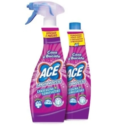spray mousse con candeggina 650 ml + ricarica